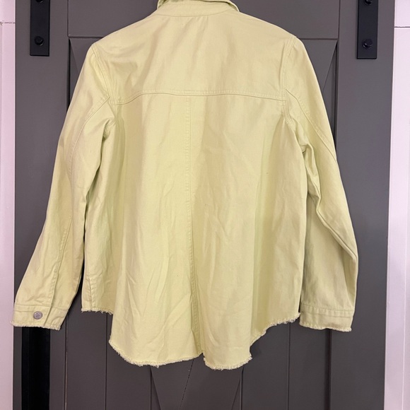 Mud Pie Lime green Button-Up Shirt/Shackett- women’s size S/M - Picture 7 of 9
